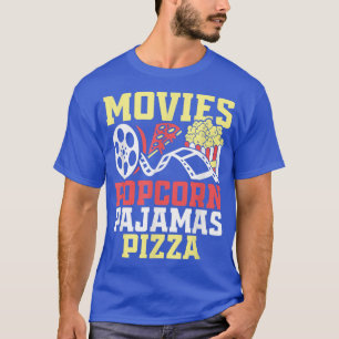 Popcorn Lover Pizza Movie T-Shirt