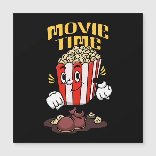 Popcorn Mascot Cartoon (Front)
