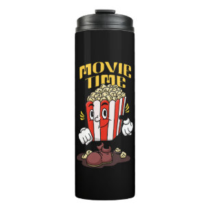 Popcorn Mascot Cartoon Thermal Tumbler