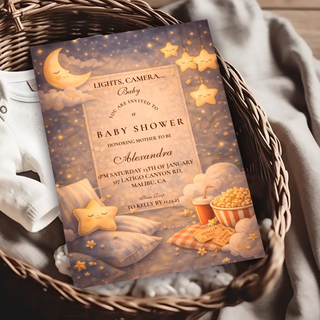 Popcorn Movie Magic Baby Shower Invitation (Creator Uploaded)