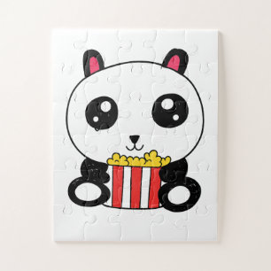 Popcorn Panda  Jigsaw Puzzle