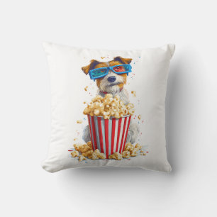 Popcorn Pup � Movie Night Dog Cushion