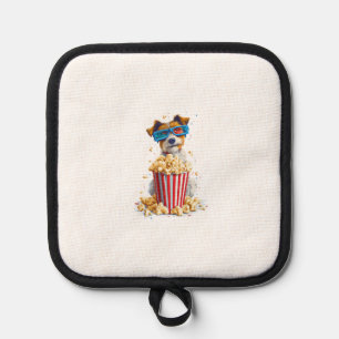 Popcorn Pup � Movie Night Dog Pot Holder