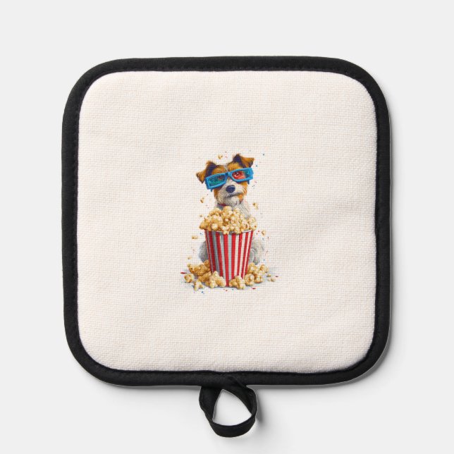 Popcorn Pup � Movie Night Dog Pot Holder (Front)