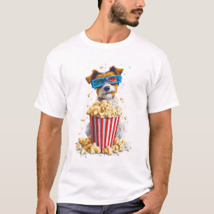Popcorn Pup � Movie Night Dog T-Shirt