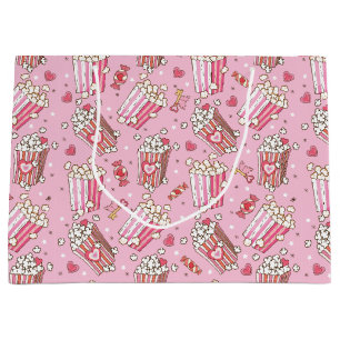 Popcorn Retro Valentine's Large Gift Bag