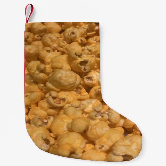 Popcorn Small Christmas Stocking (Front)