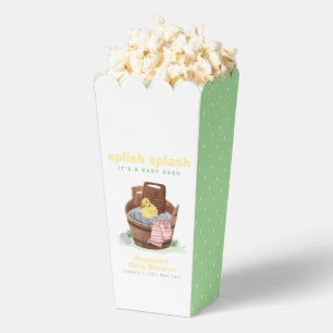 Popcorn Splish Splash Rubber Duck Baby Shower Favour Box