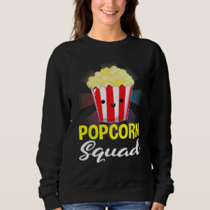 Popcorn Squad, Popcorn Gift, Popcorn Lovers, Movie Sweatshirt