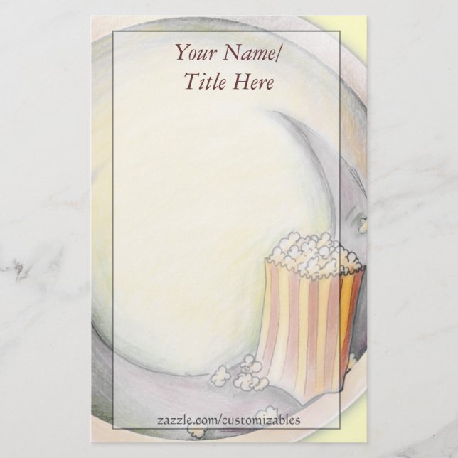 Popcorn Stationery (Front)