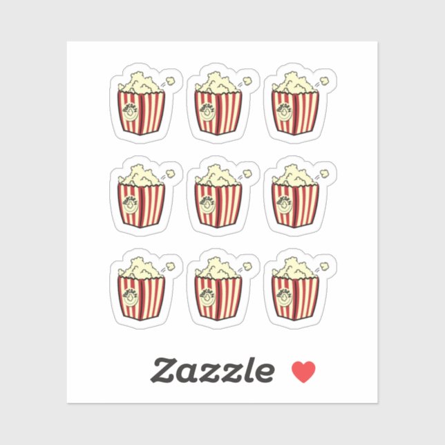 Popcorn stickers (Sheet)