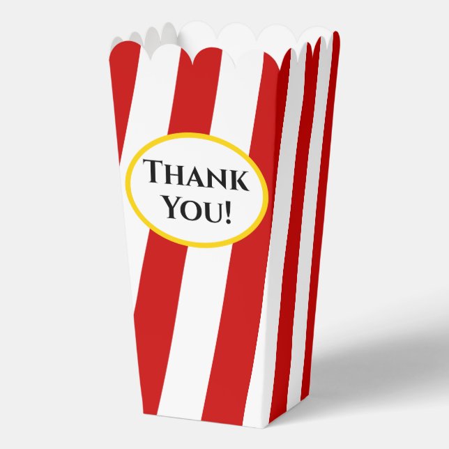 Popcorn styled favour box (Back)