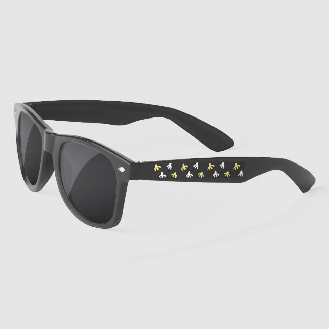 Popcorn Sunglasses (Dark Grey & Butter Yellow) (Left)