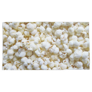 Popcorn Texture Photography and retro stripes Pillowcase