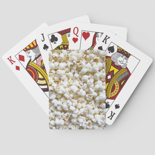 Popcorn Texture Photography Bright Decor Playing Cards (Back)