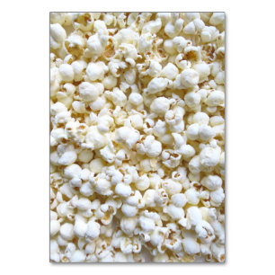 Popcorn Texture Photography Table Number