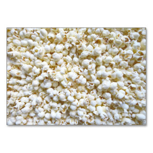 Popcorn Texture Photography Table Number