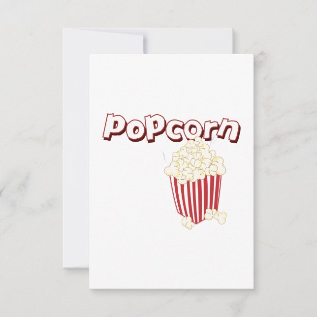 Popcorn Thank You Card (Front)