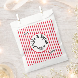 Popcorn Theme Personalised Favour Bag