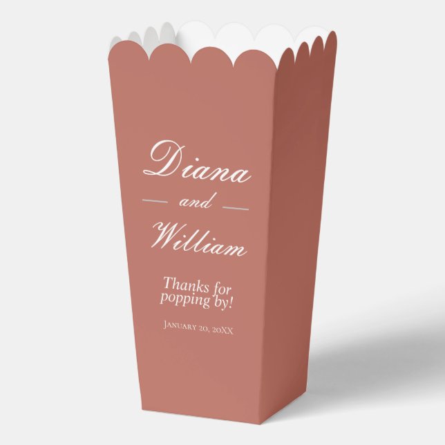 Popcorn Wedding Favour Box (Front)