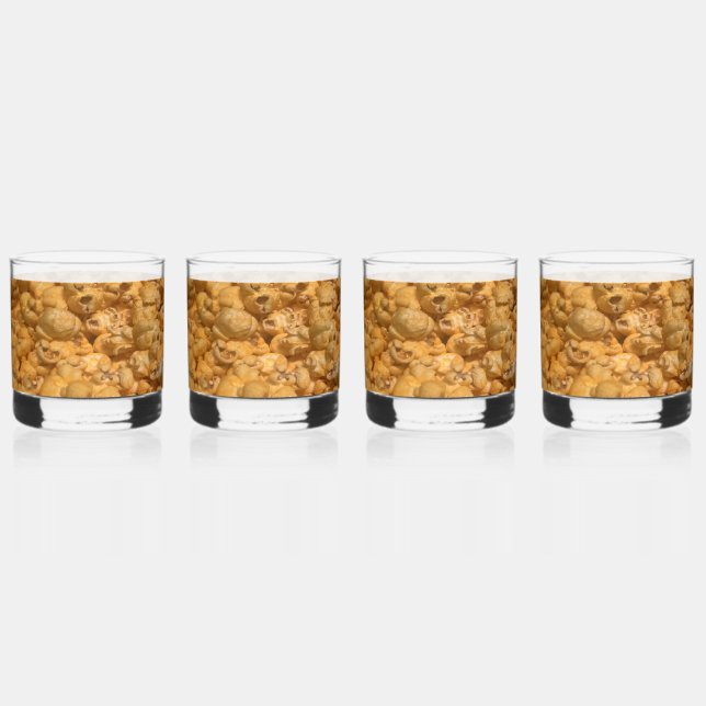 Popcorn Whiskey Glass (Front)