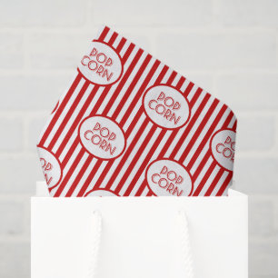 Popcorn word art party fun tissue paper