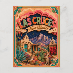 PopCut States Las Cruces New Mexico Paper Art Postcard