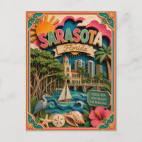 PopCut States Sarasota Florida Paper Art