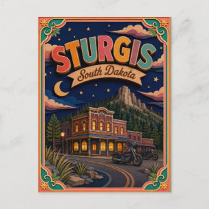 PopCut States Sturgis South Dakota Paper Art Postcard