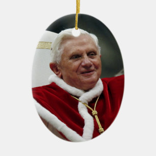 Pope Benedict XVI Ceramic Ornament