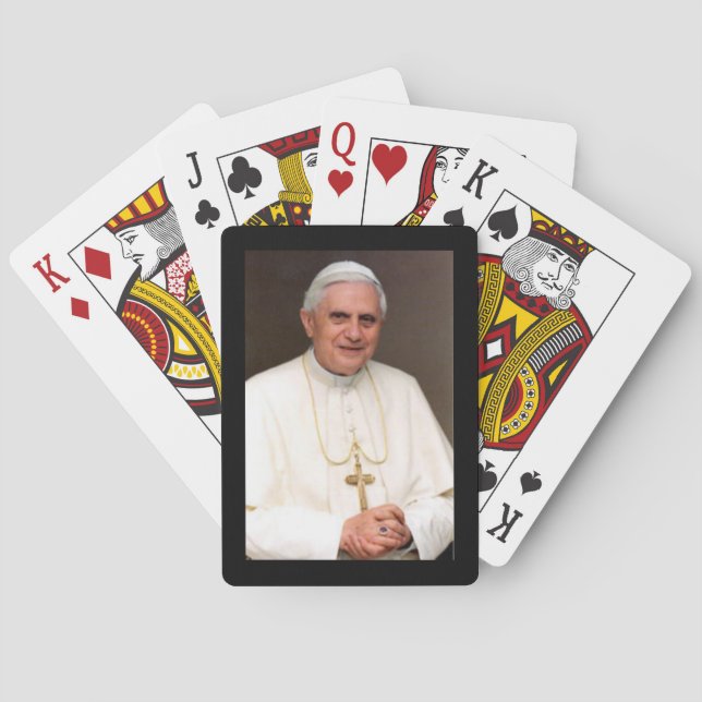 Pope Benedict XVI playing cards (Back)