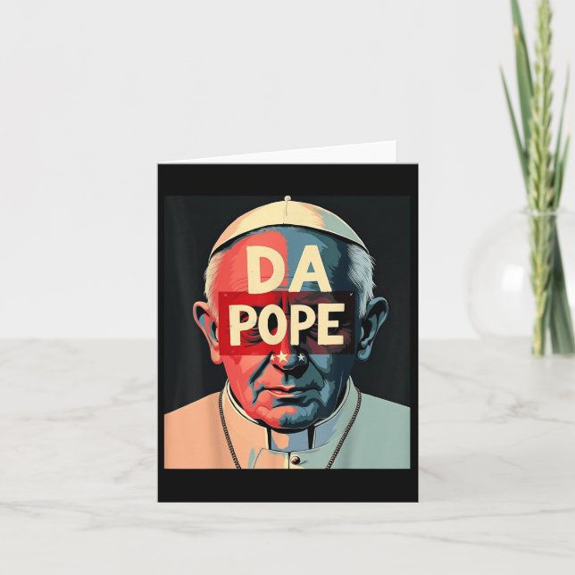 Pope Bobby Chicago – Funny Da Pope Catholic Humour Card (Front)