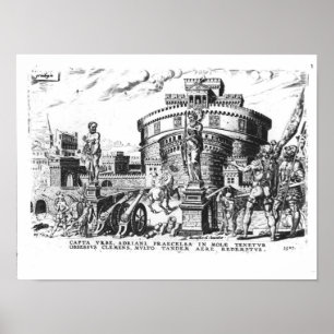 Pope Clement VII is Held Besieged by Charles V Poster