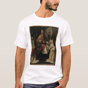 Pope Clement VIII blessing Carmelite Nuns (oil on T-Shirt