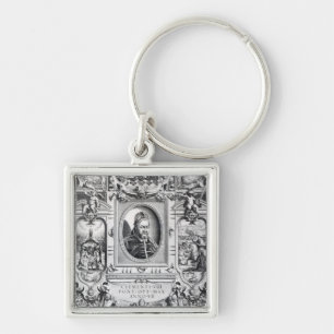 Pope Clement VIII, surrounded Key Ring