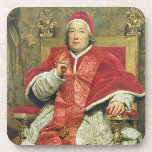 Pope Clement XIII (1693-1769) (oil on canvas) Coaster