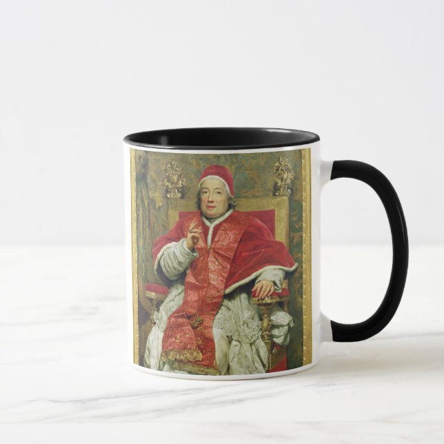 Pope Clement XIII (1693-1769) (oil on canvas) Mug (Right)