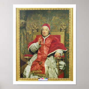 Pope Clement XIII (1693-1769) (oil on canvas) Poster
