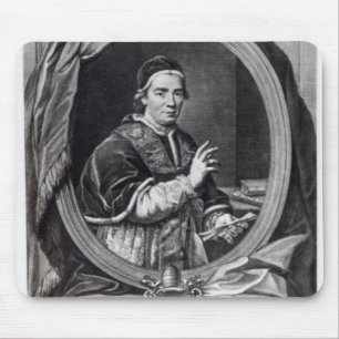Pope Clement XIV, engraved by Domencio Cunego Mouse Pad
