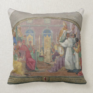 Pope Eugene IV Consecrating the convent of San Mar Cushion