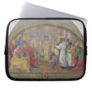 Pope Eugene IV Consecrating the convent of San Mar Laptop Sleeve