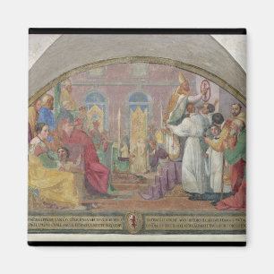 Pope Eugene IV Consecrating the convent of San Mar Magnet