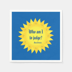 Pope Francis, Who Am I To Judge Paper Napkins