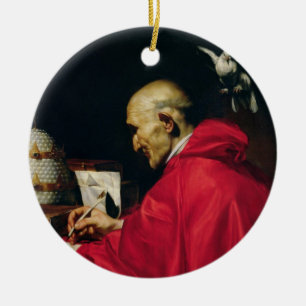 Pope Gregory the Great Ceramic Tree Decoration