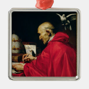 Pope Gregory the Great Metal Ornament