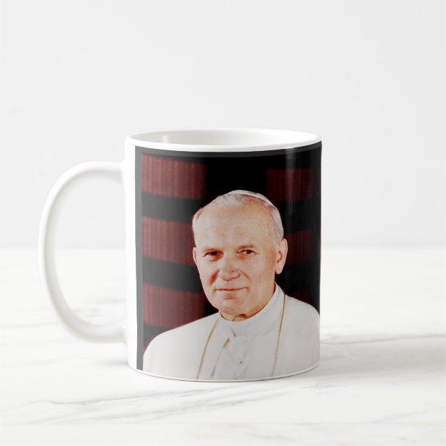 Pope John Paul II Coffee Mug (Left)
