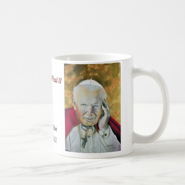 Pope John Paul II Coffee Mug (Right)