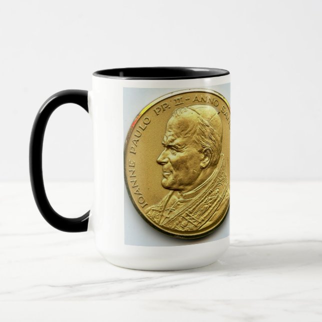 POPE JOHN PAUL II COINS MUG (Left)