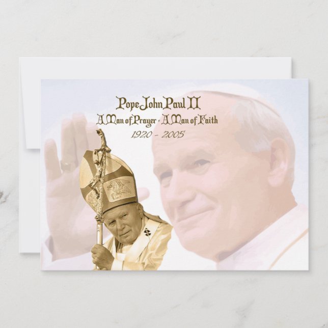 Pope John Paul II Collage Notecards (Front)