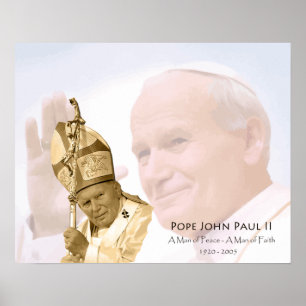 Pope John Paul II Collage Poster